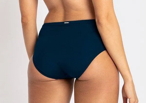 Slimfit Basic Mid Rise Pant - Ink