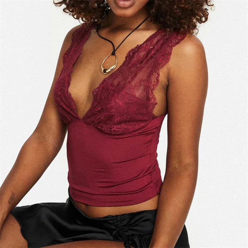 Slinky V-Neck Sleeveless Top