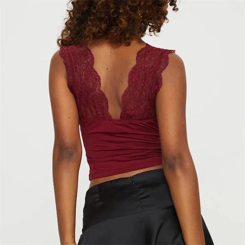 Slinky V-Neck Sleeveless Top