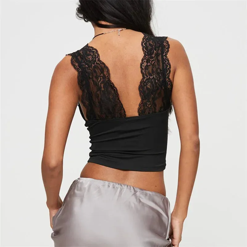 Slinky V-Neck Sleeveless Top