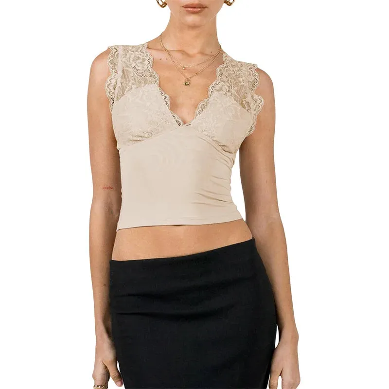 Slinky V-Neck Sleeveless Top