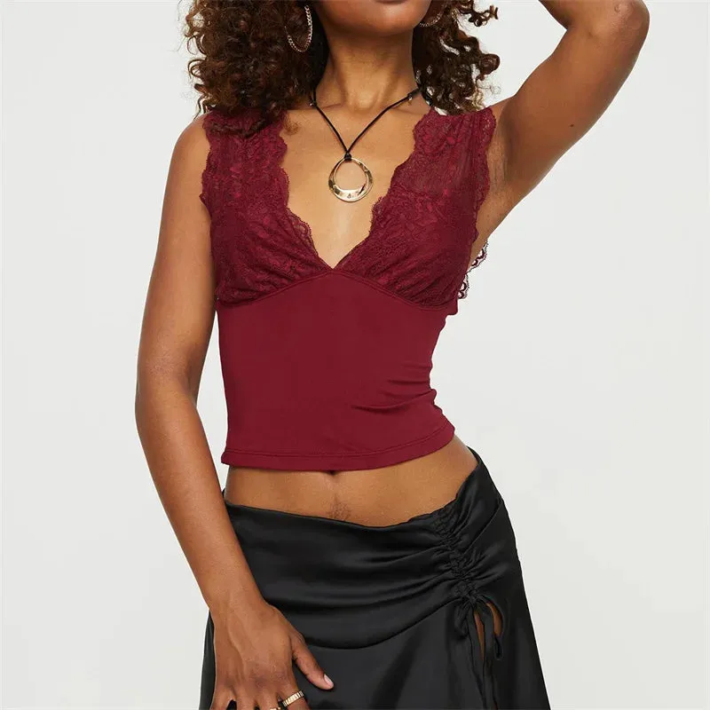 Slinky V-Neck Sleeveless Top
