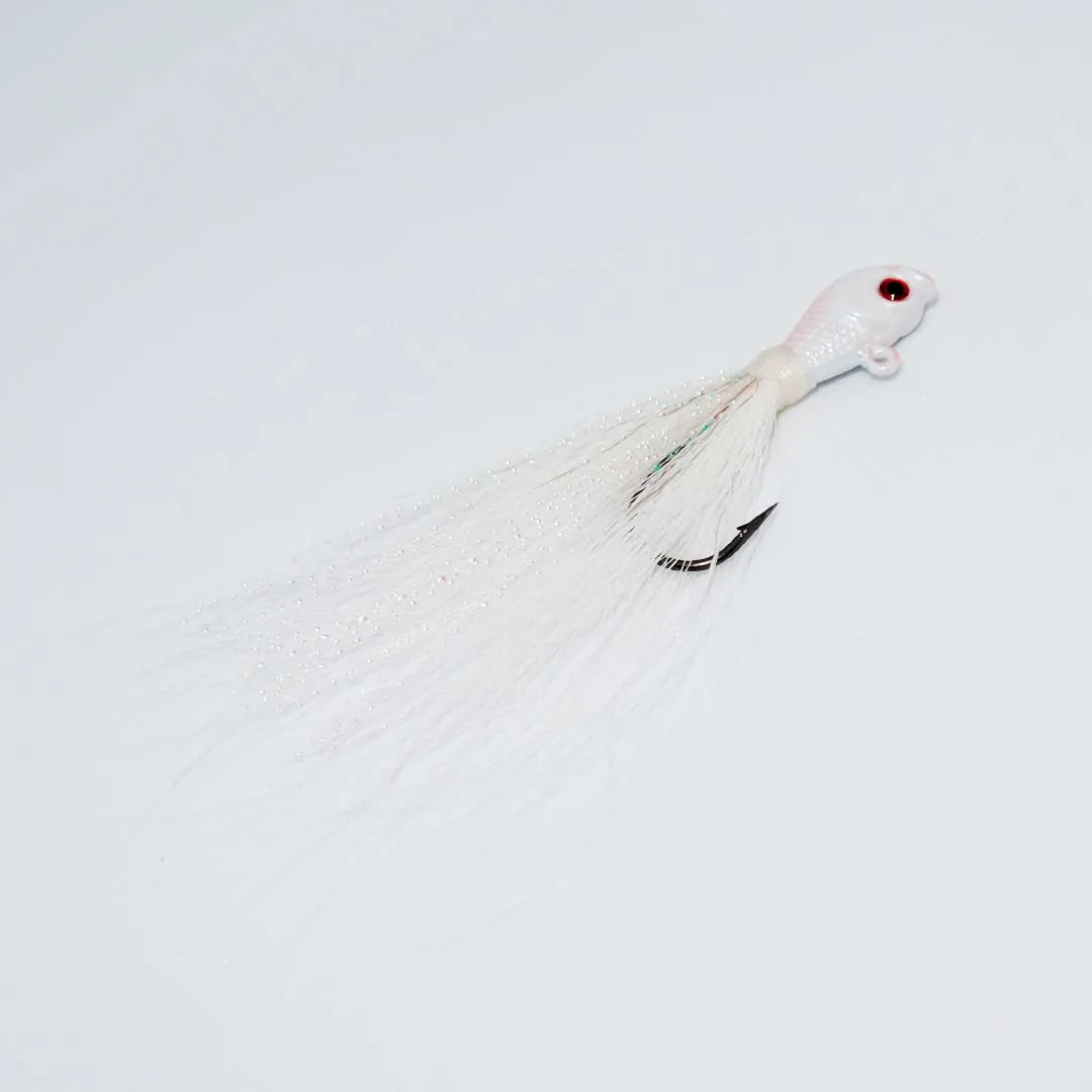 Snapper Tackle Bucktail Jig - White