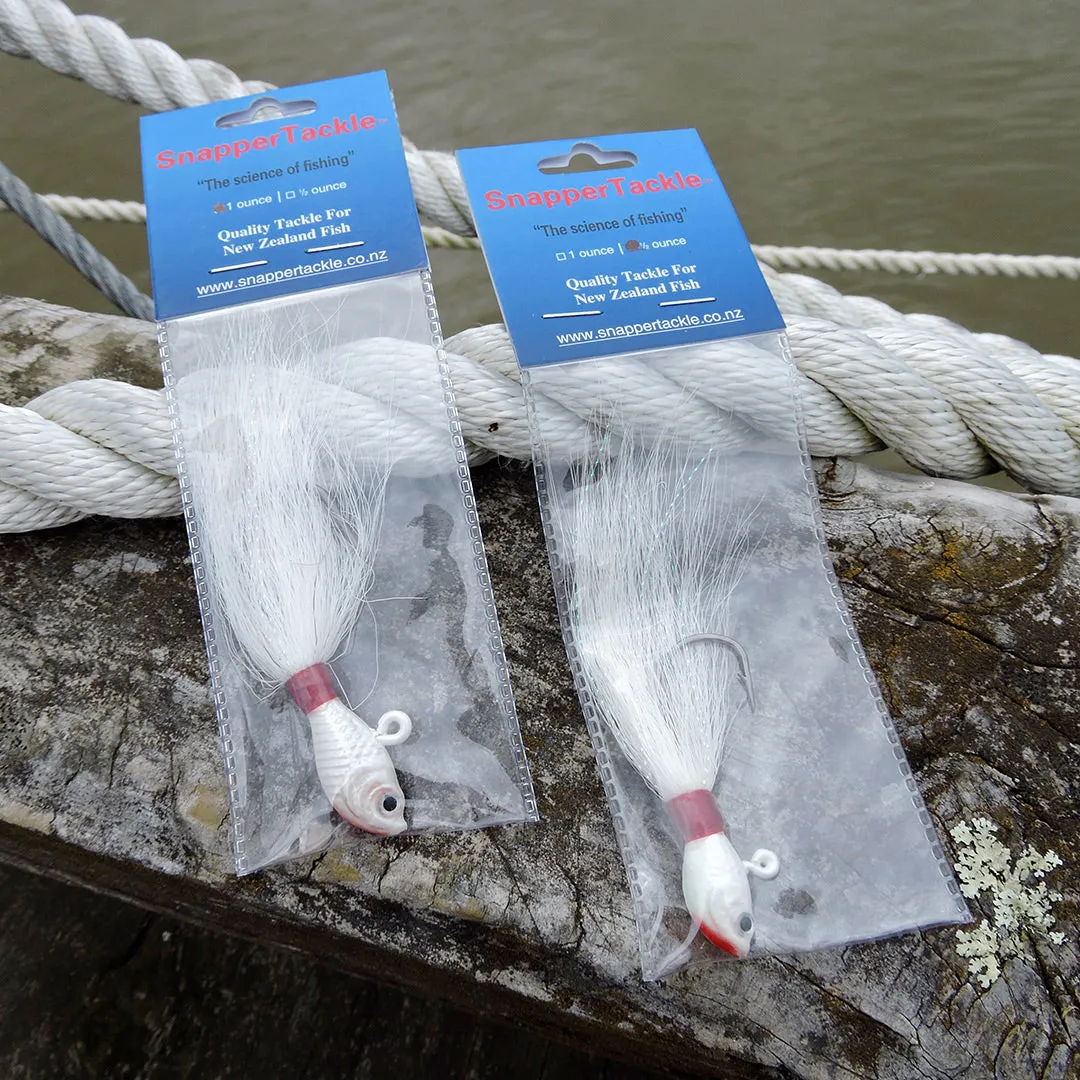 Snapper Tackle Bucktail Jig - White