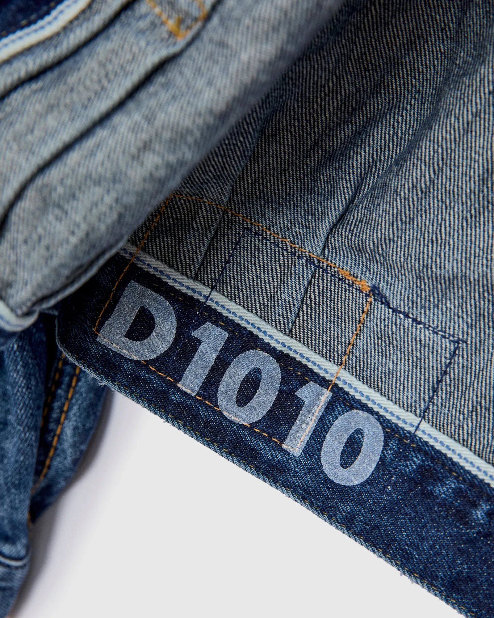 Social Sculpture 101X Damaged Denim JKT in 1010 Washed Indigo