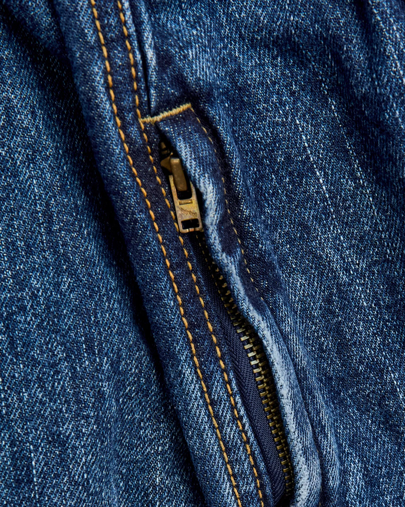 Social Sculpture 101X Damaged Denim JKT in 1010 Washed Indigo