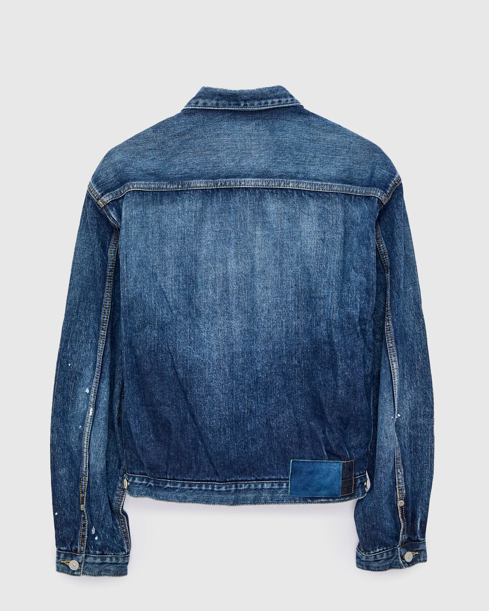 Social Sculpture 101X Damaged Denim JKT in 1010 Washed Indigo