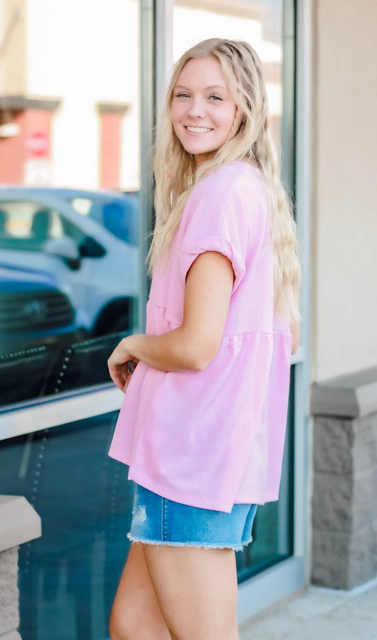 Soft and Kind Top in Baby Pink