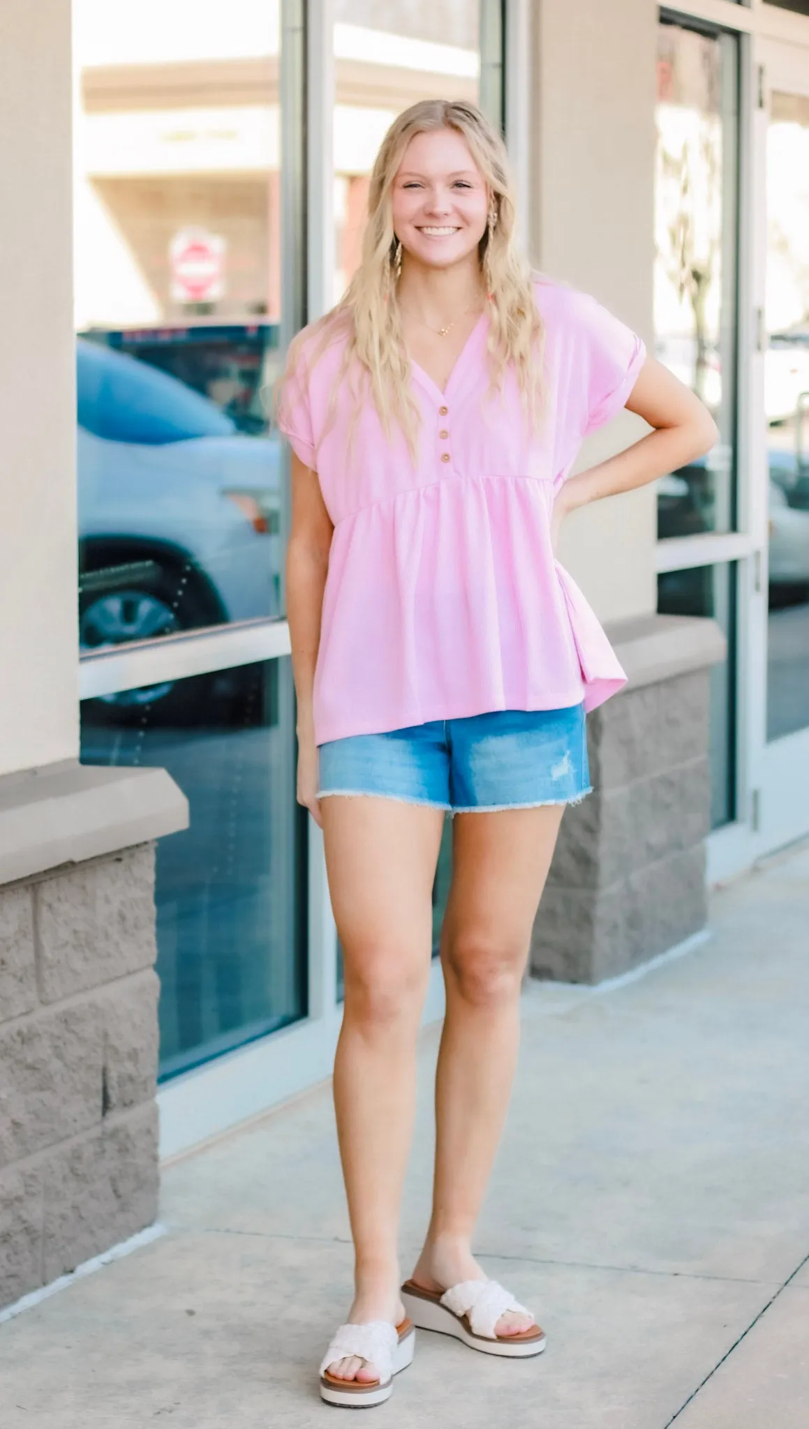 Soft and Kind Top in Baby Pink
