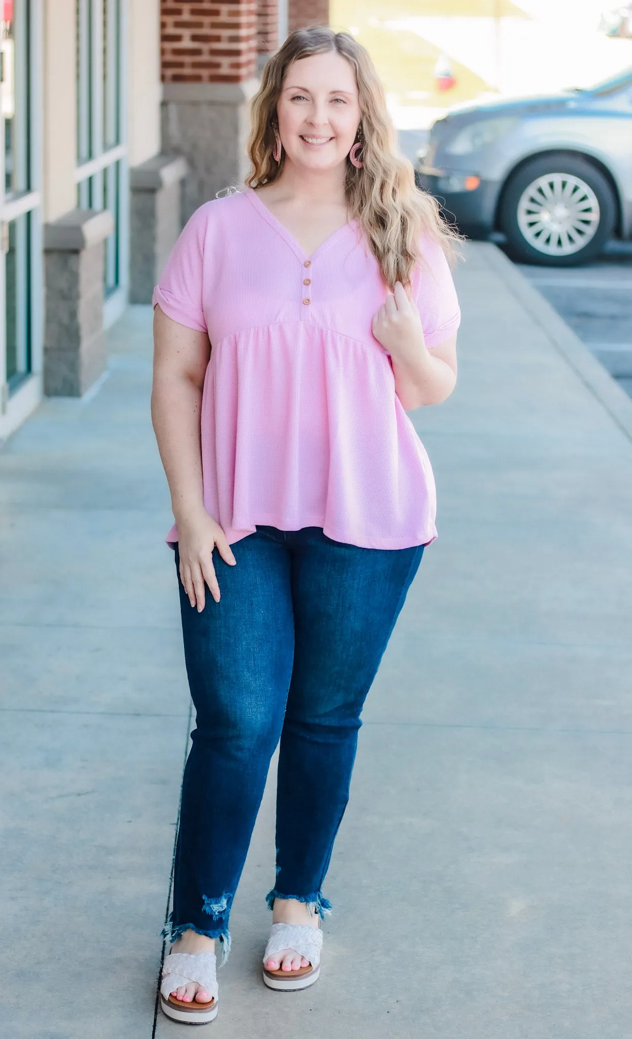 Soft and Kind Top in Baby Pink