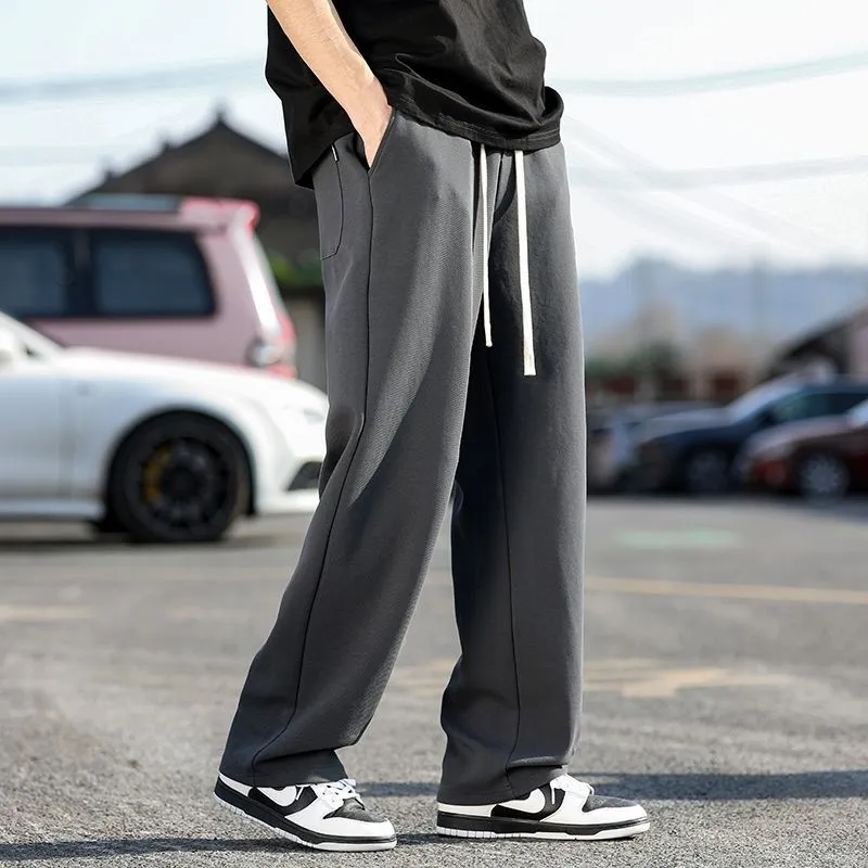 Soft and Relaxed Fit Straight Leg Sweatpants for Men