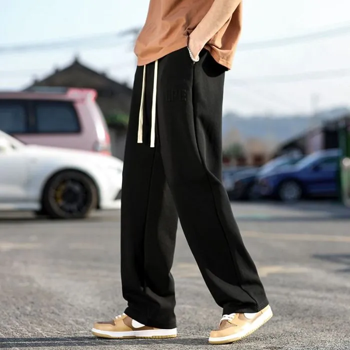 Soft and Relaxed Fit Straight Leg Sweatpants for Men