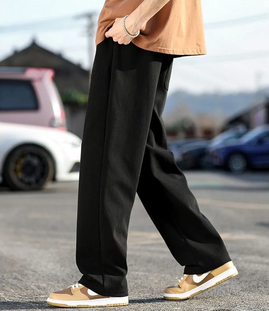 Soft and Relaxed Fit Straight Leg Sweatpants for Men