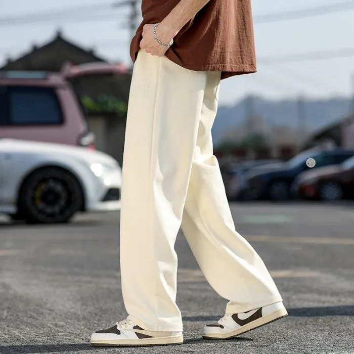 Soft and Relaxed Fit Straight Leg Sweatpants for Men