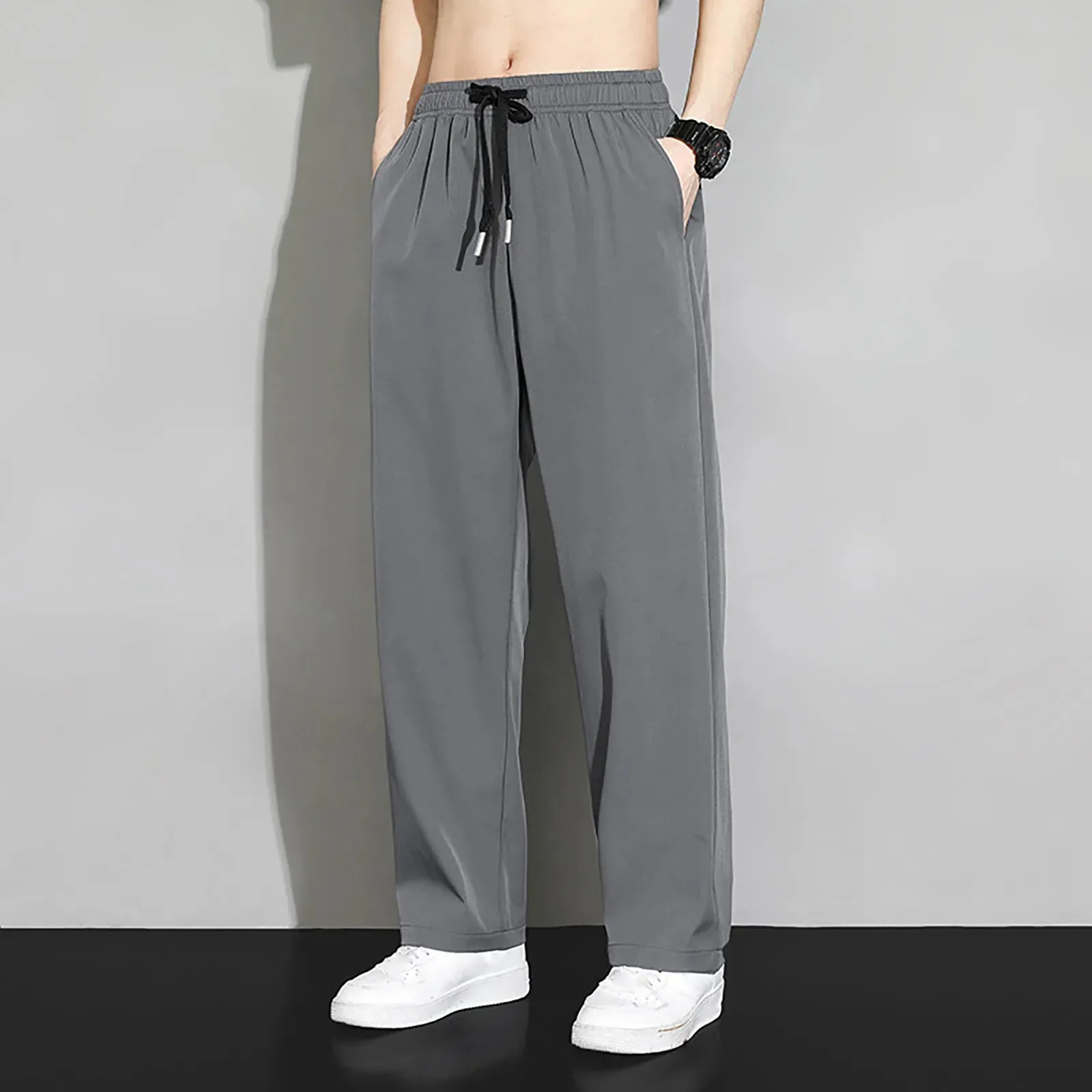 Sommer Ice Silk Herrenhose - Leicht und Atmungsaktiv