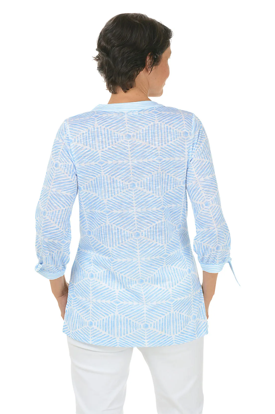 Soundwaves Knotted Sleeve Top