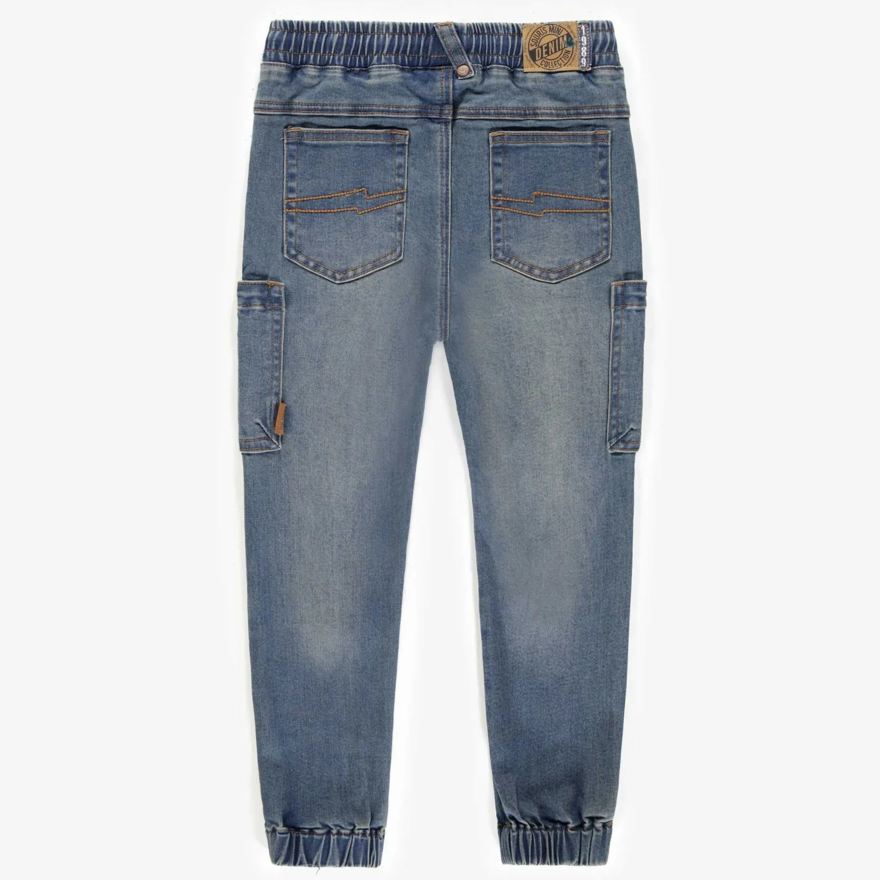 Souris Mini - Relax Fit Denim Jogger Pant - Blue Wash