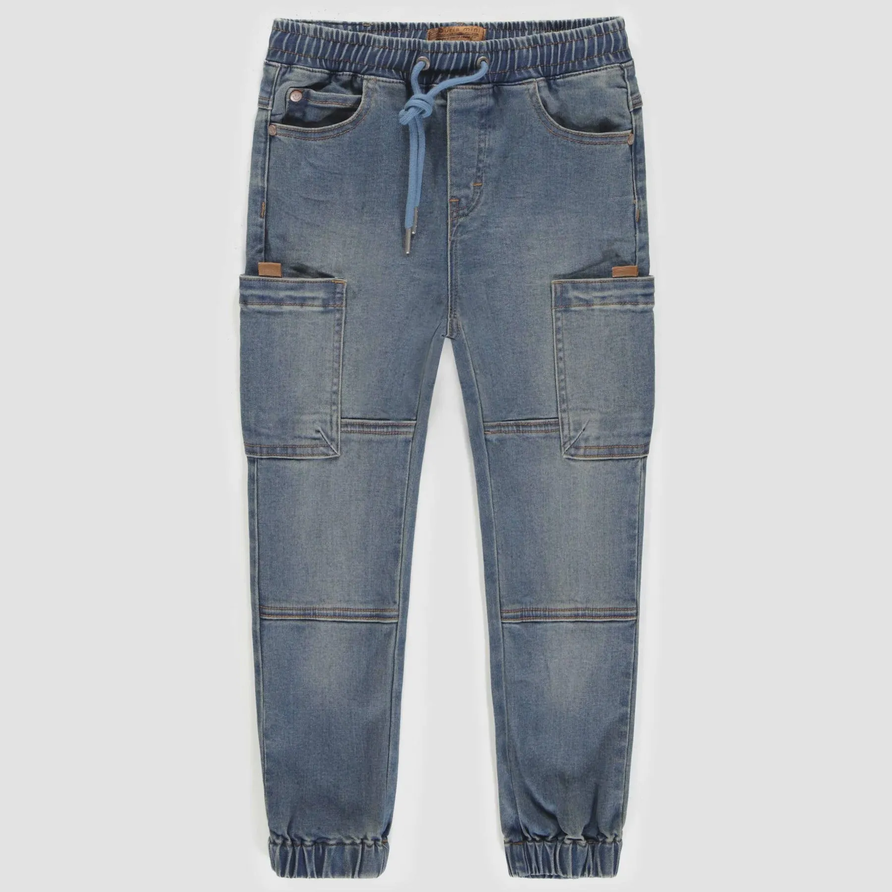 Souris Mini - Relax Fit Denim Jogger Pant - Blue Wash