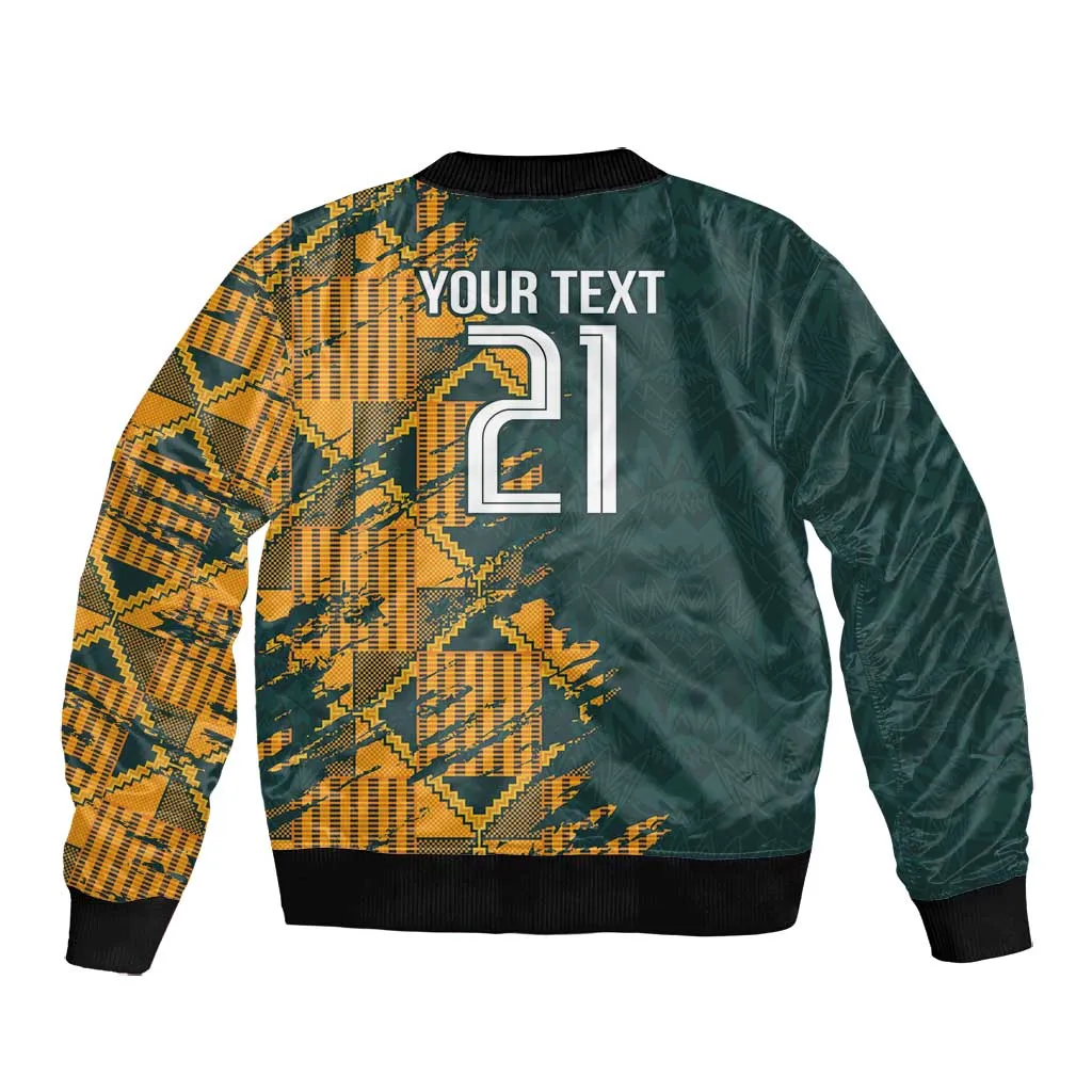 South Africa Rugby Custom Bomber Jacket Afro Springboks Mascot Sporty Version LT9