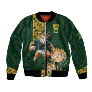South Africa Rugby History World Champions Bomber Jacket Springboks Make History LT9