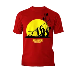 Stranger Things Stencil The Party Aerial Original Men's T-Shirt