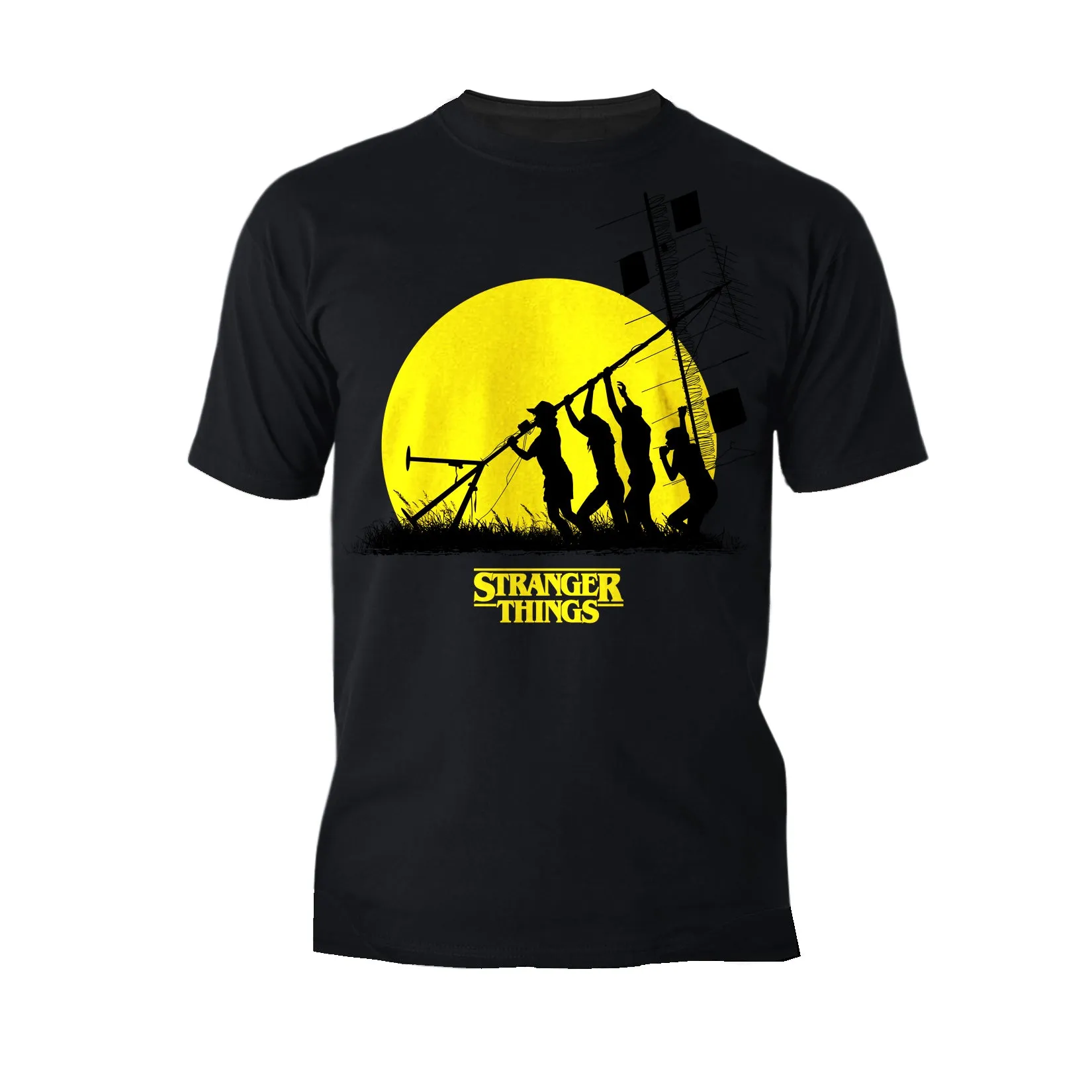 Stranger Things Stencil The Party Aerial Original Men's T-Shirt