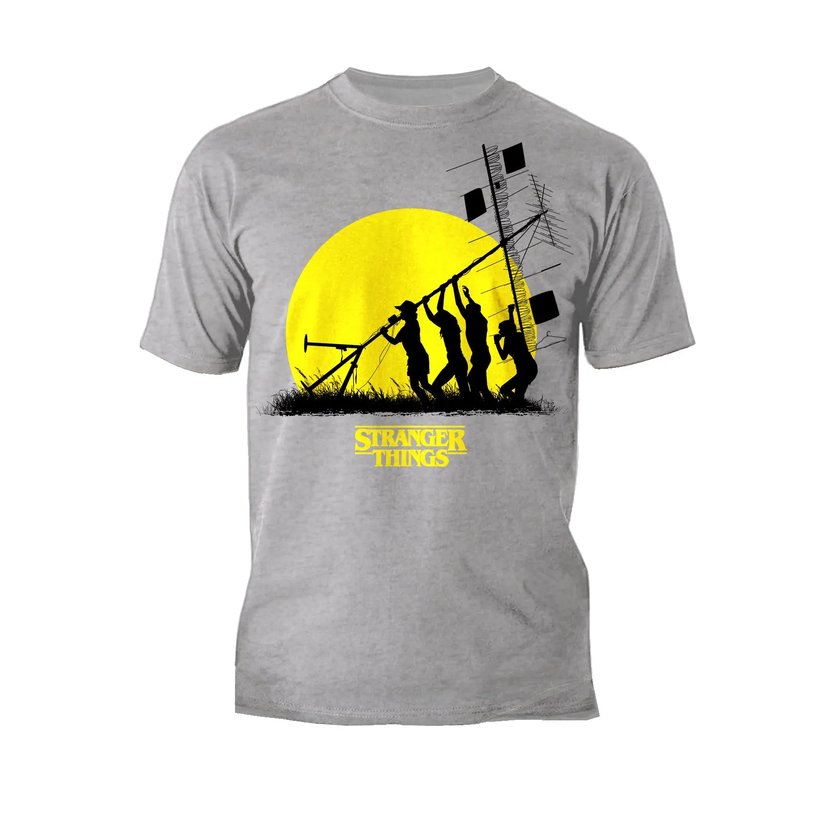 Stranger Things Stencil The Party Aerial Original Men's T-Shirt