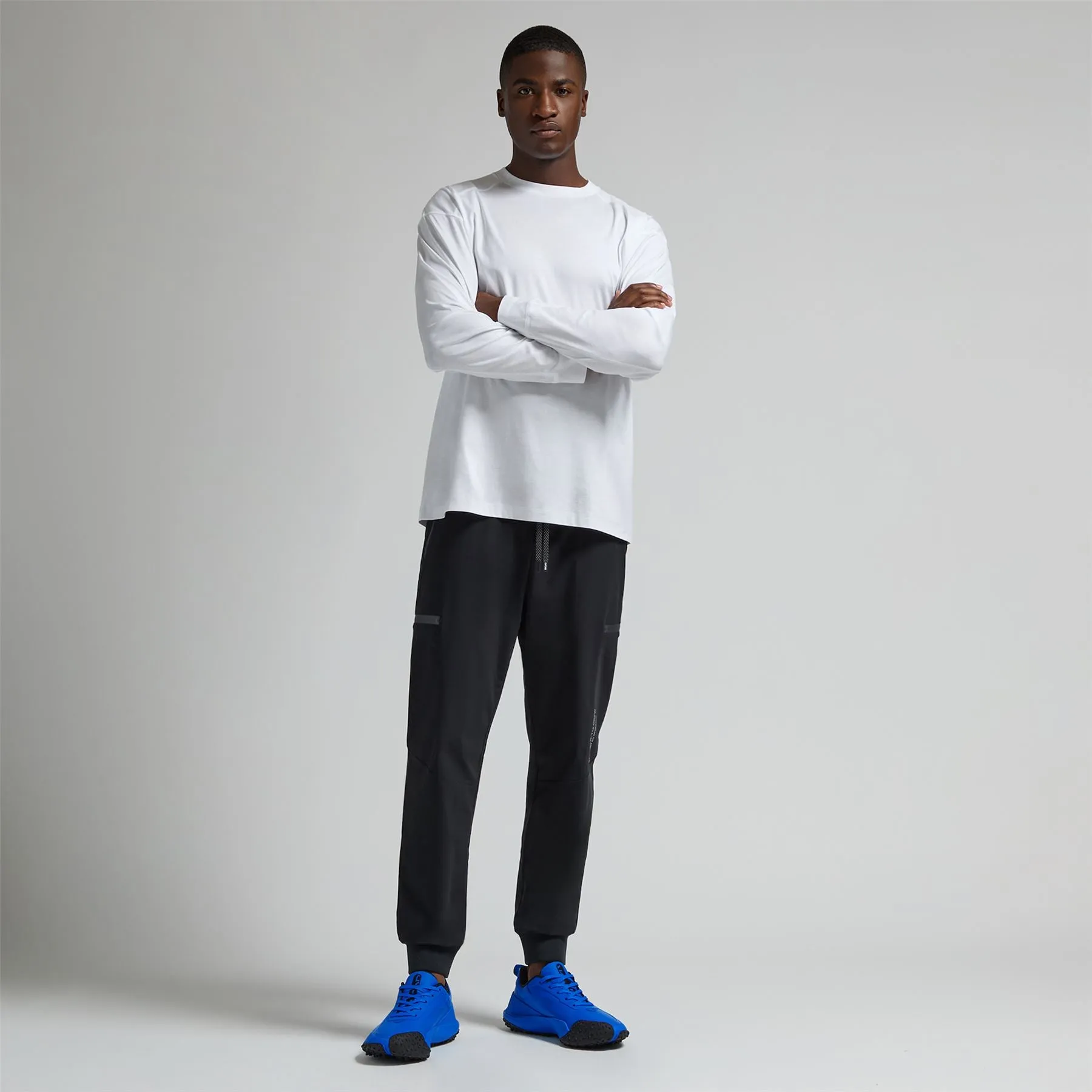 Stretch Warp Knit Cargo Joggers Pants Onyx