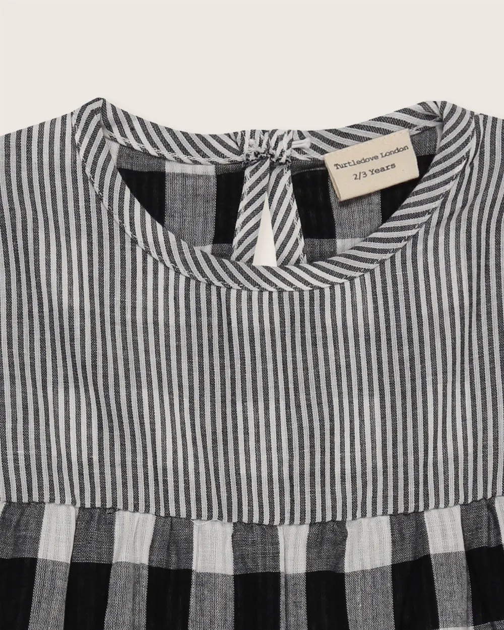 Stripe Check Tier Dress