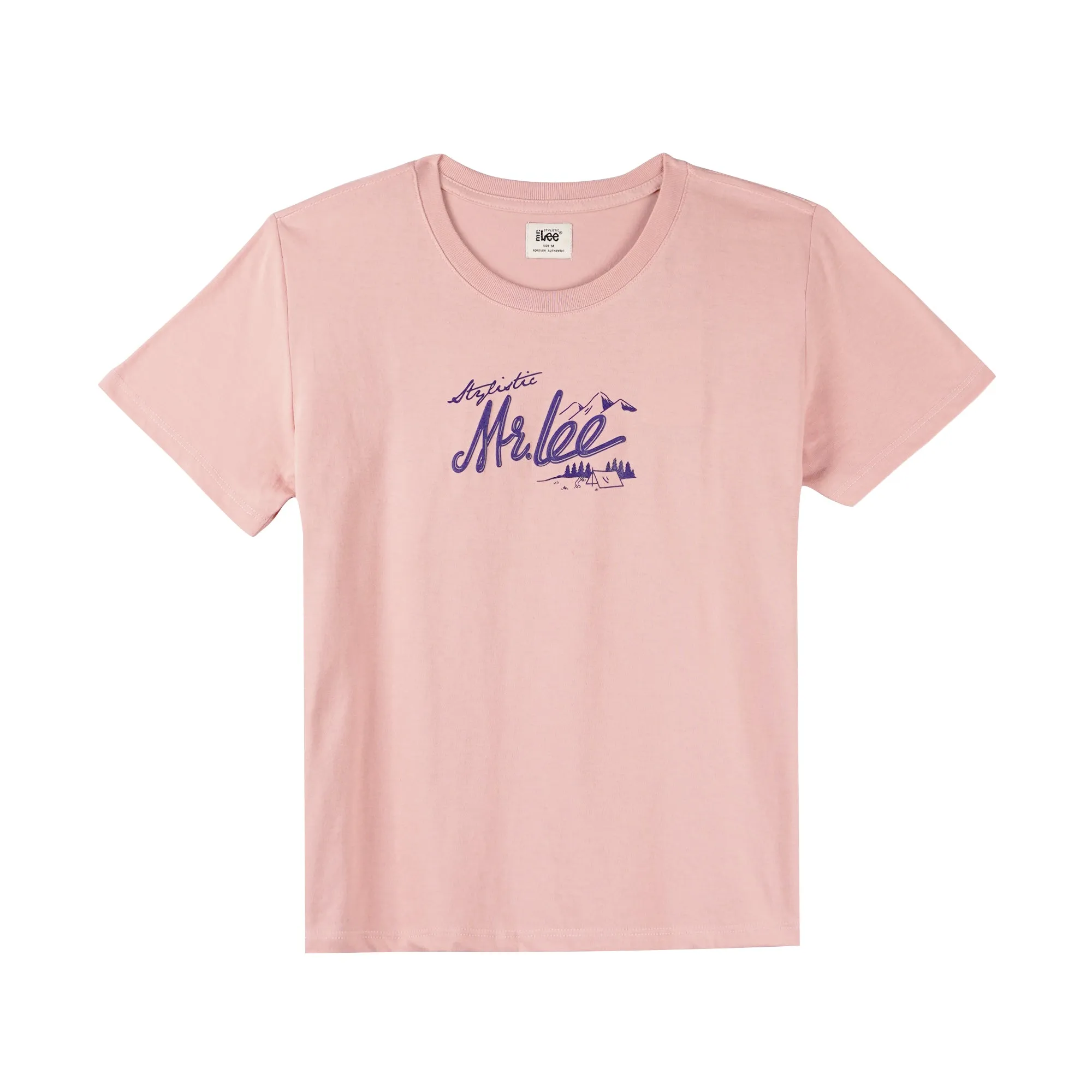 Stylistic Mr. Lee Ladies Basic Tees Trendy Fashion High Quality Apparel Comfortable Casual Tops for Women Boxy Fit 152422-U (Pink)