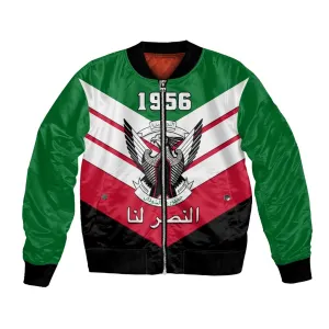 Sudan Independence Day Bomber Jacket with Sudanese Secretary Bird LT01