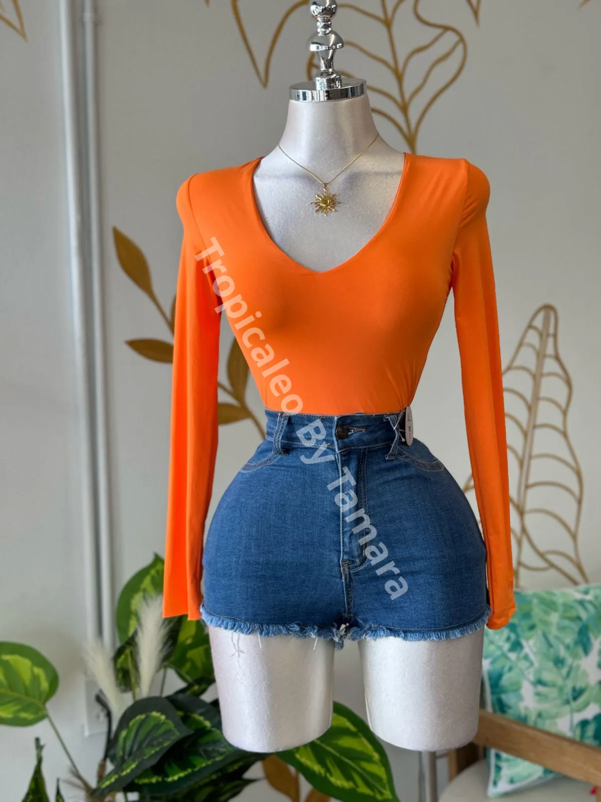SunBurst V-Neck Top