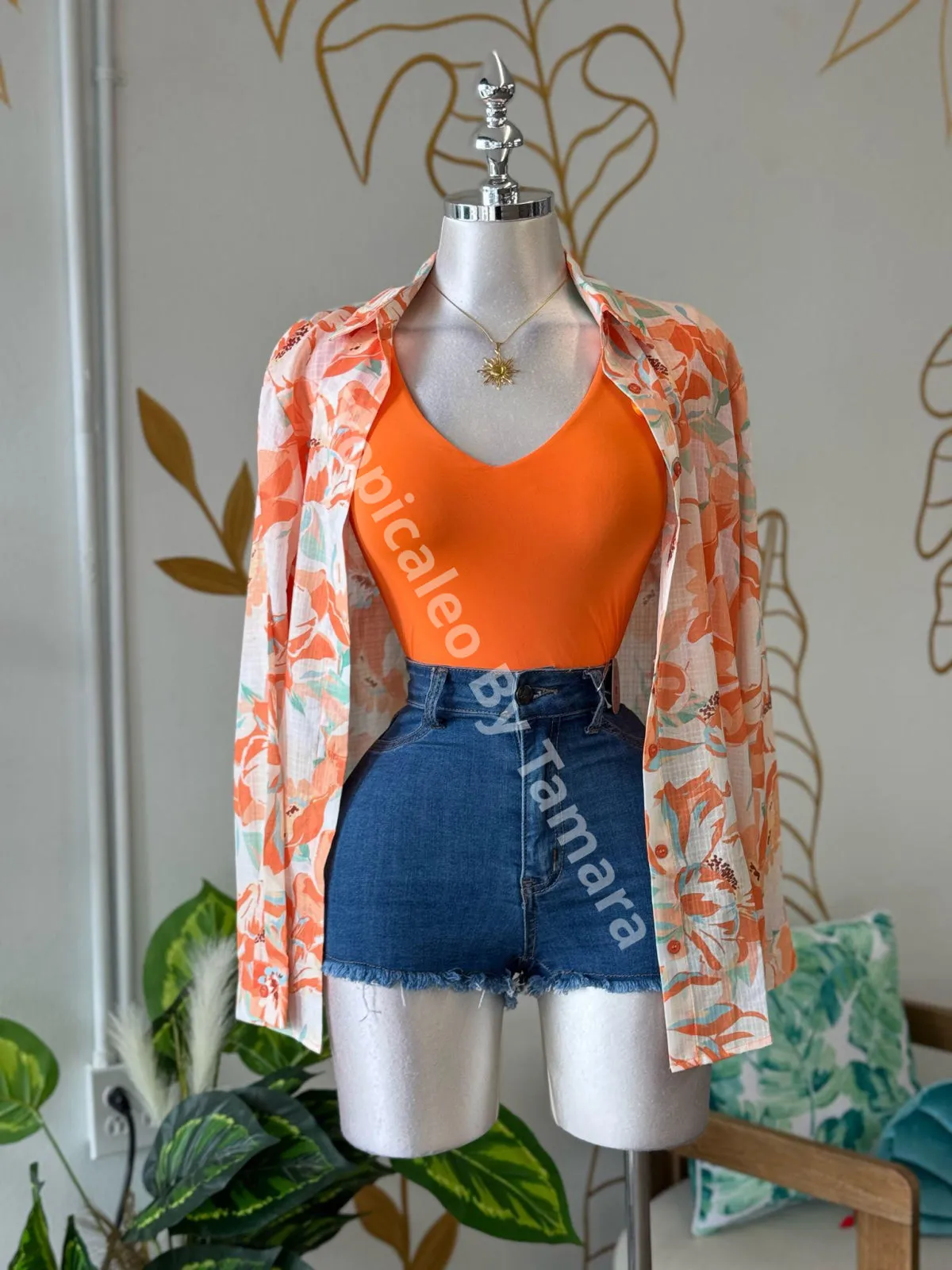 SunBurst V-Neck Top