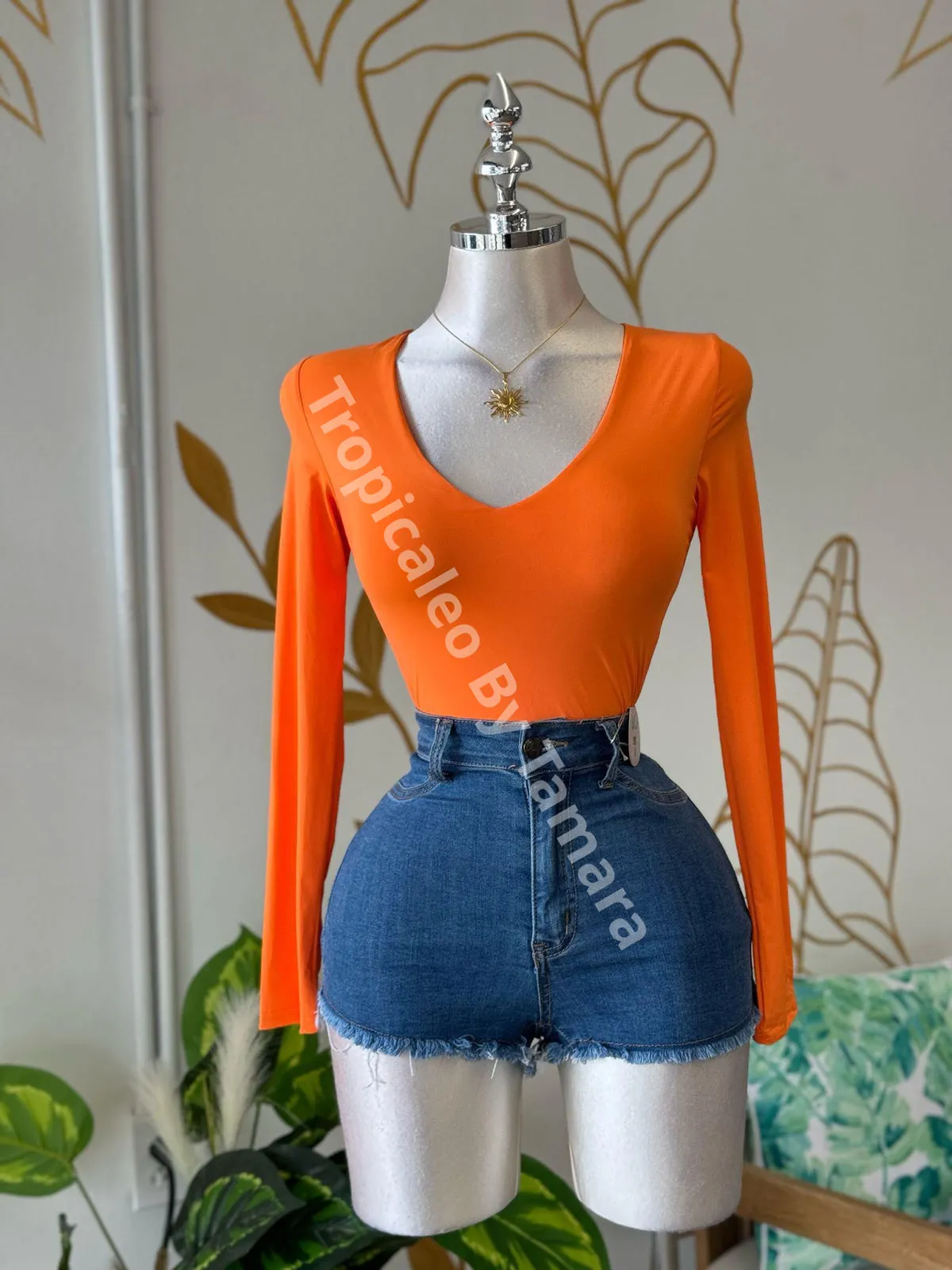 SunBurst V-Neck Top