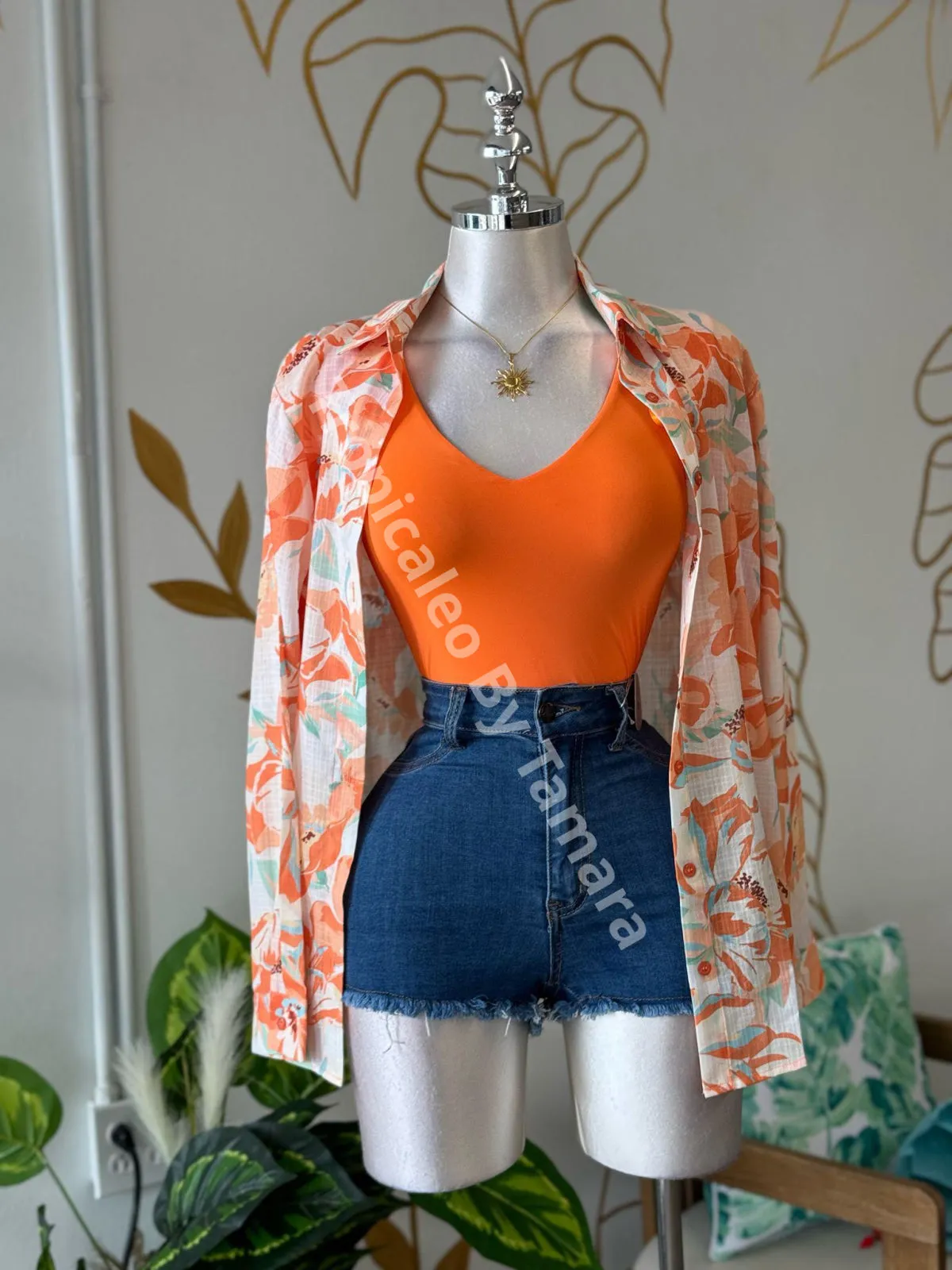 SunBurst V-Neck Top