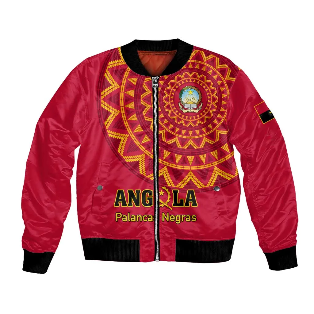 Support Palancas Negras - Red Angola Football Bomber Jacket LT01