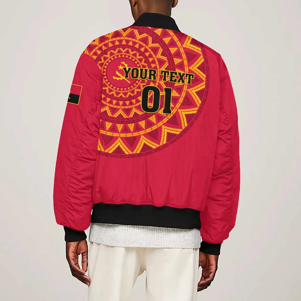 Support Palancas Negras - Red Angola Football Bomber Jacket LT01