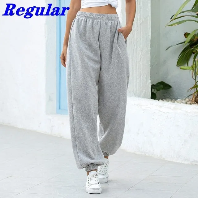 Sweatpants Women Baggy Pants Women Gray Spring Wide Leg Sweat Pants Oversized Joggers Streetwear High Waisted Trousers Women