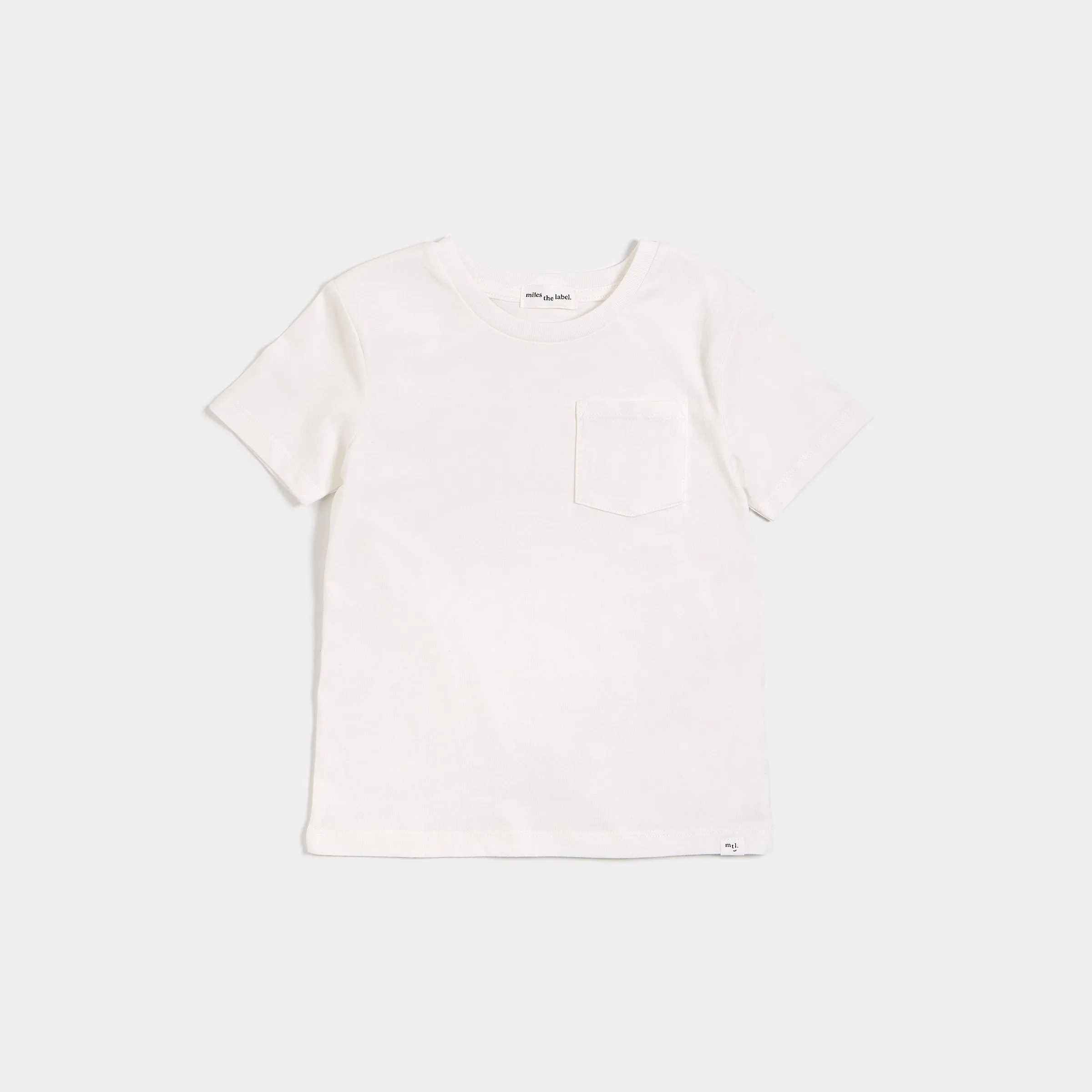 T-shirt « Miles Basiques » blanc cassé