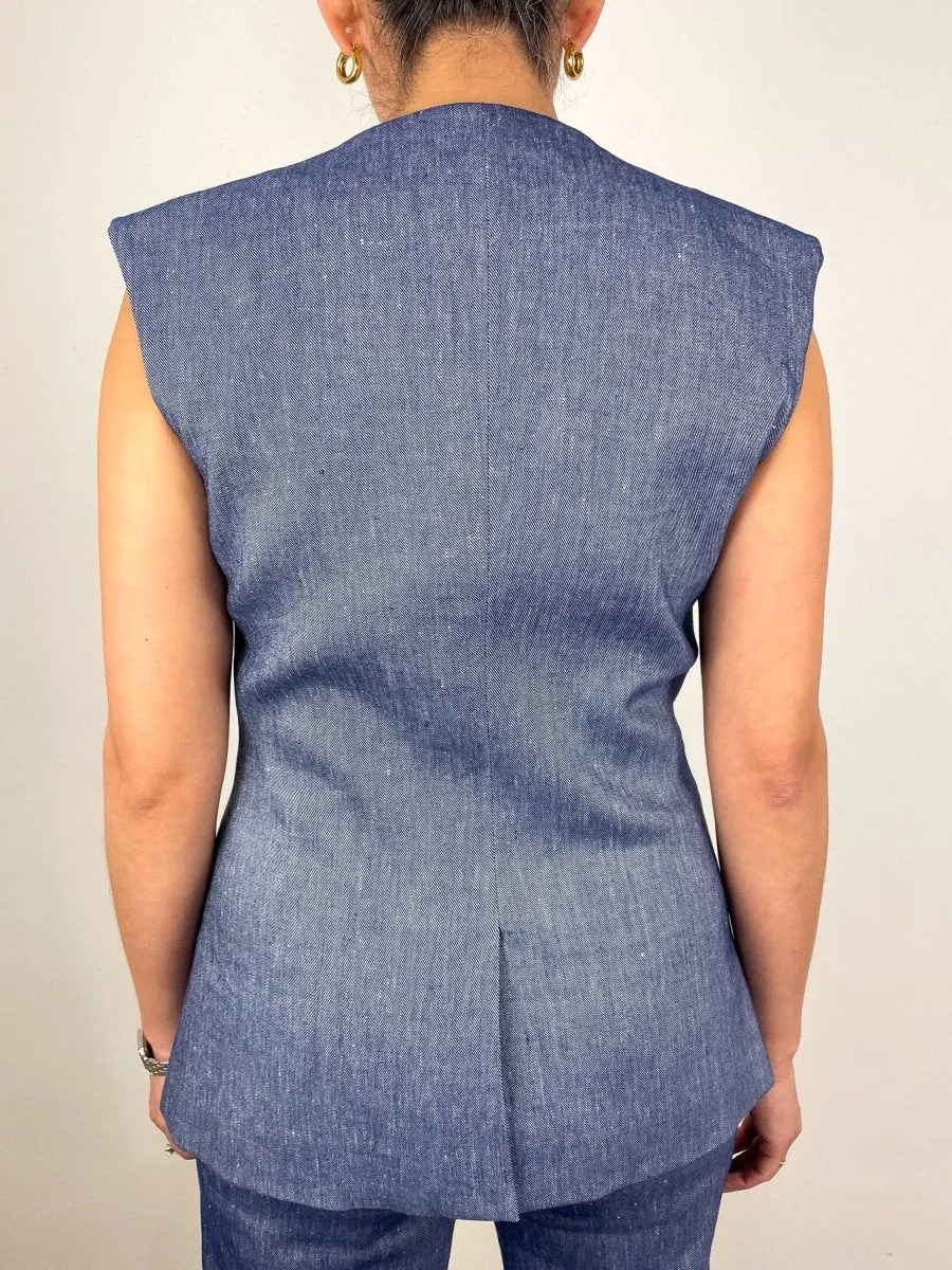 Tamara Vest in Blue Melange