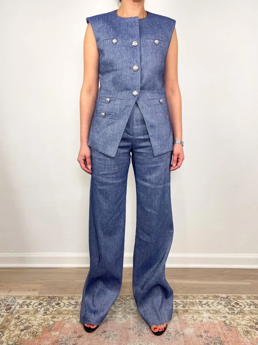 Tamara Vest in Blue Melange