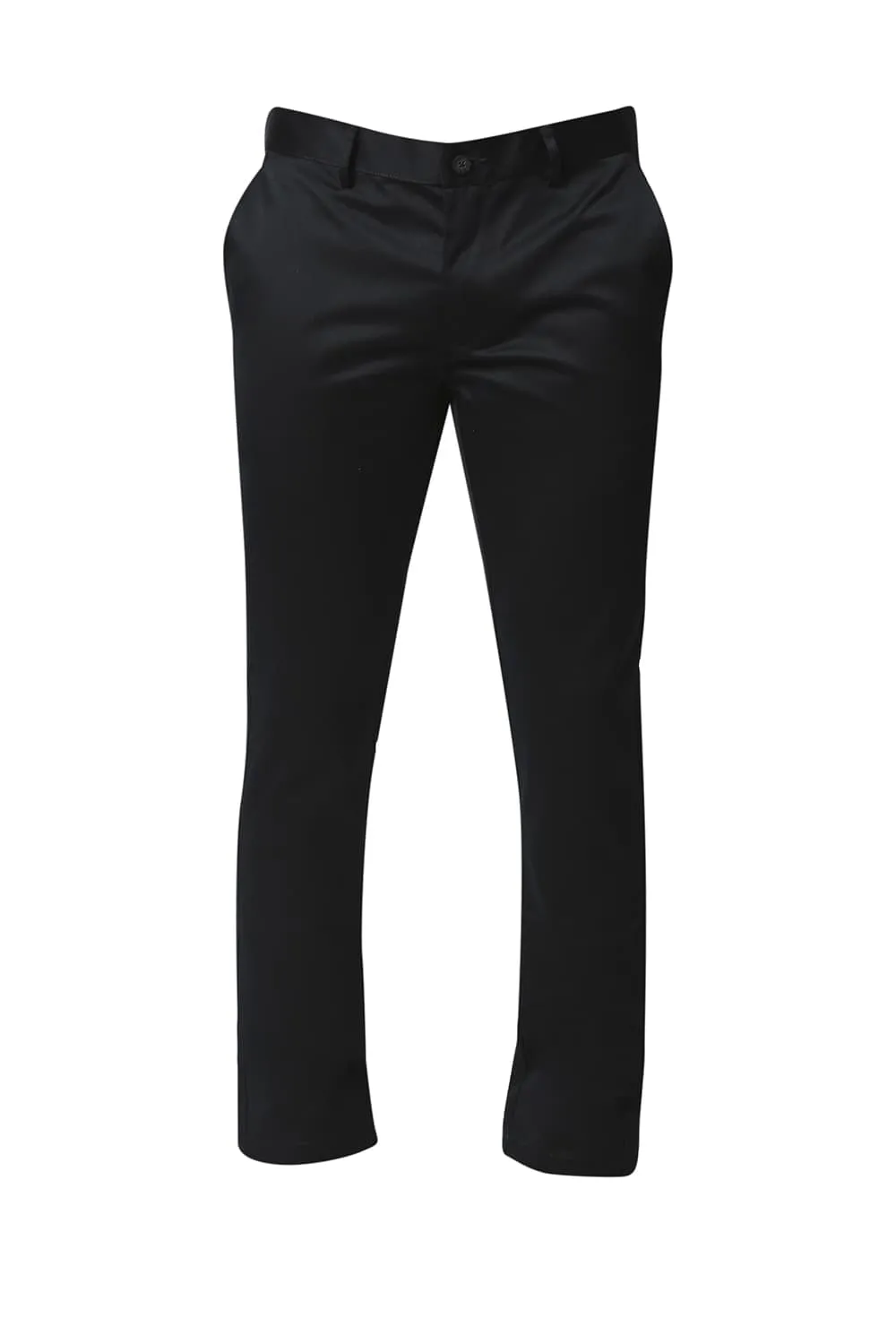 Tapered Fit Satin Trousers