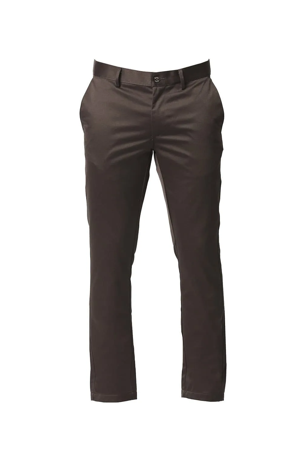 Tapered Fit Satin Trousers