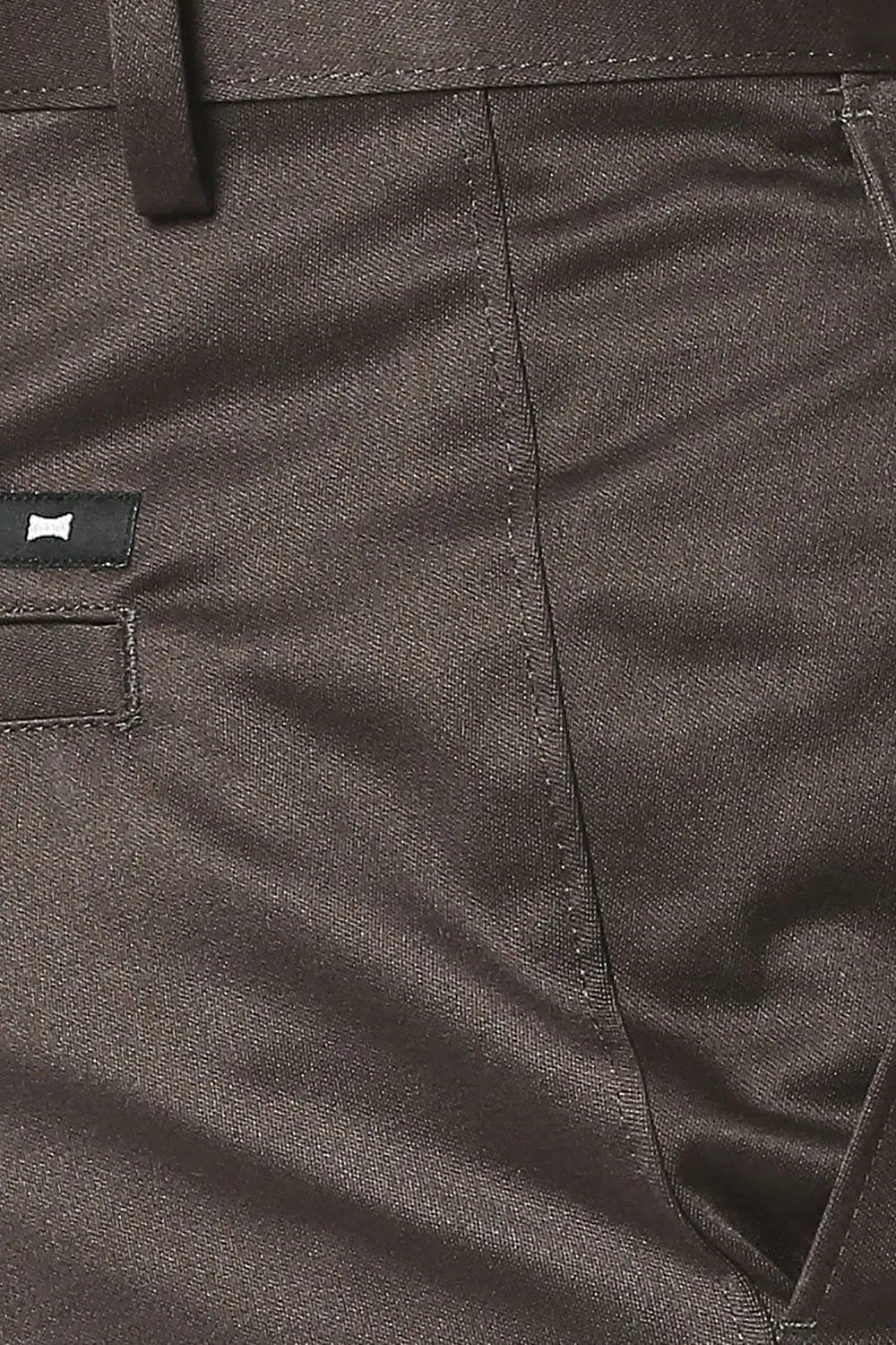 Tapered Fit Satin Trousers