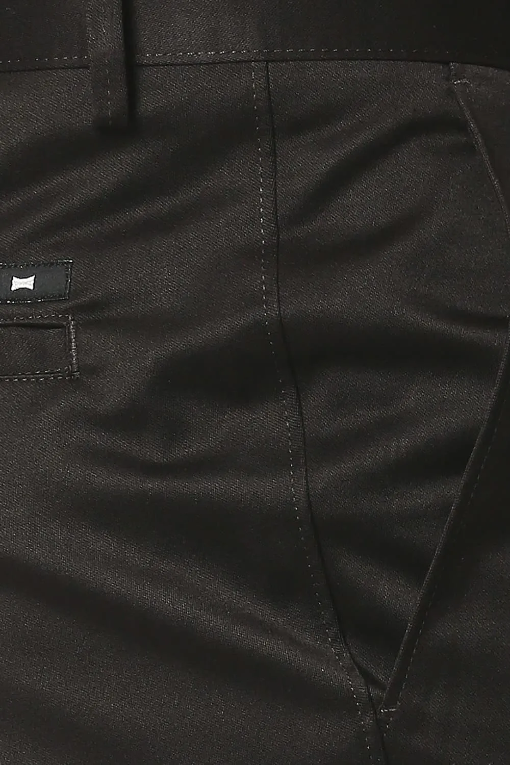 Tapered Fit Satin Trousers