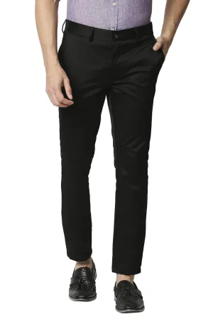 Tapered Fit Satin Trousers