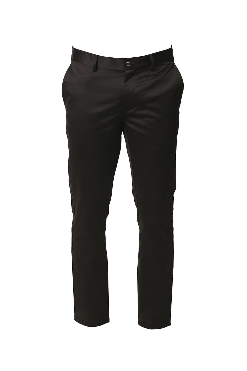 Tapered Fit Satin Trousers