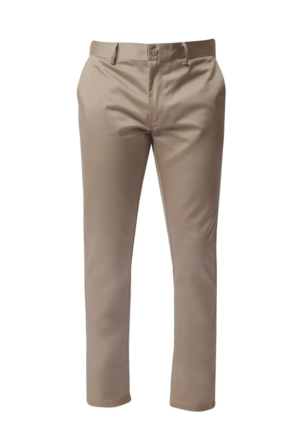 Tapered Fit Satin Trousers