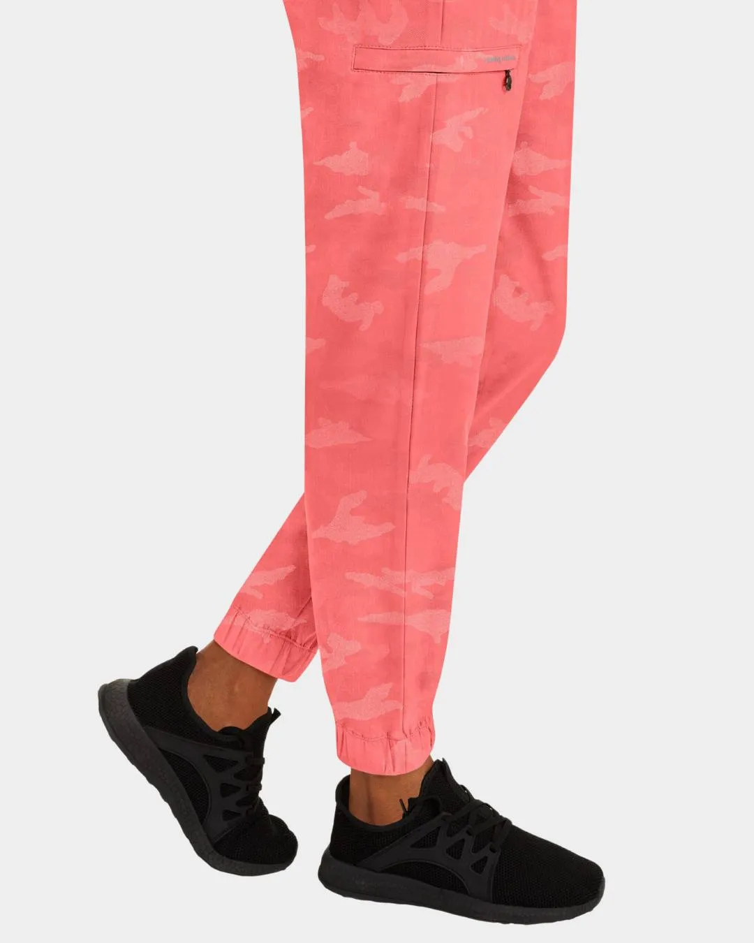 Tate Women's Camo Jogger Scrub Pant - Sunset - 9350