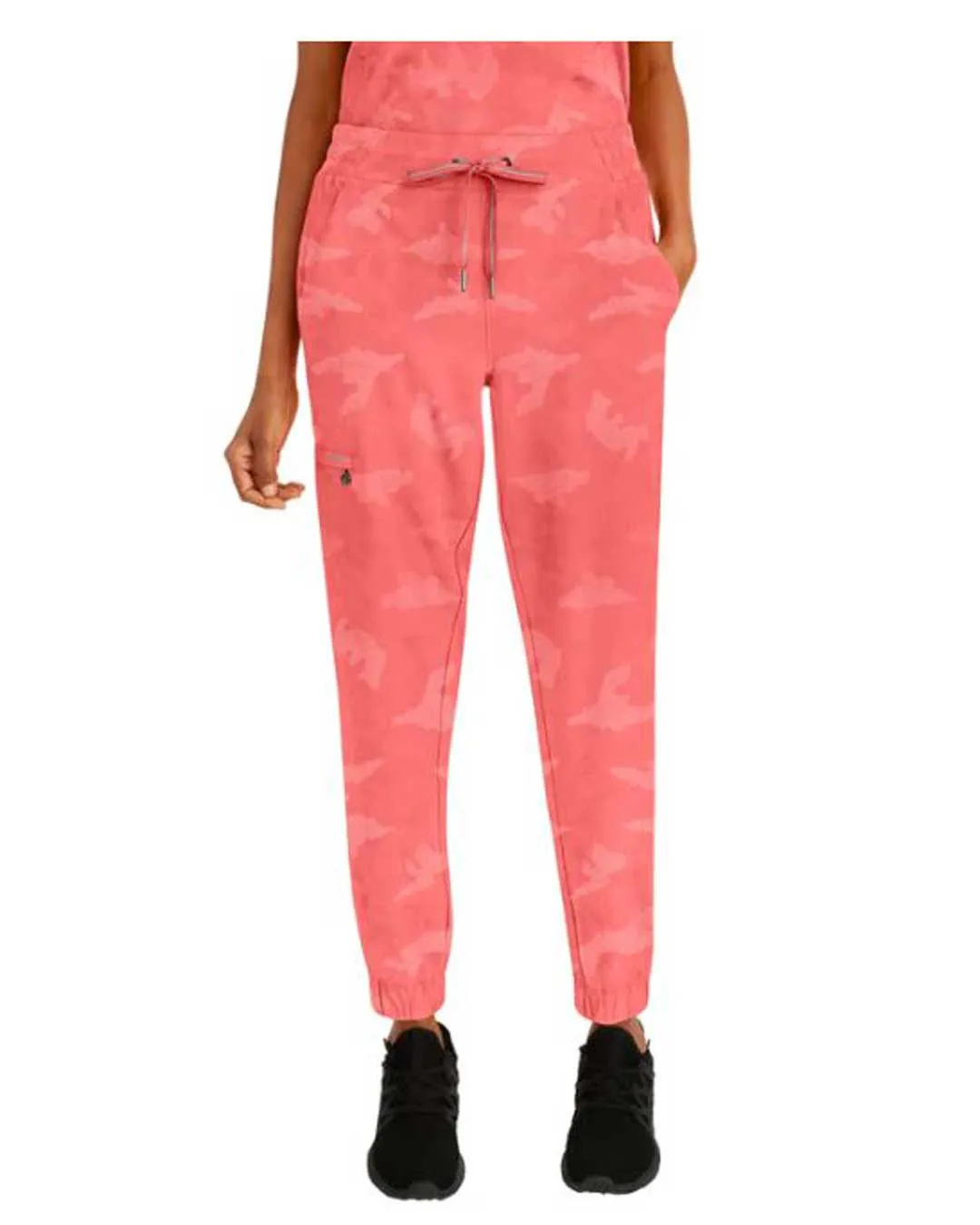 Tate Women's Camo Jogger Scrub Pant - Sunset - 9350